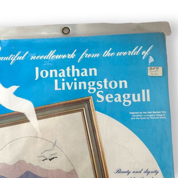 Paragon Needlecraft Jonathan Livingston Seagull Needlepoint Kit Vtg 1973 0885 - Picture 4 of 11